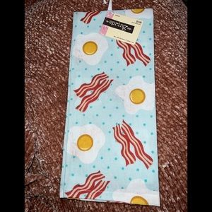 The spring shop egg & bacon tea towel